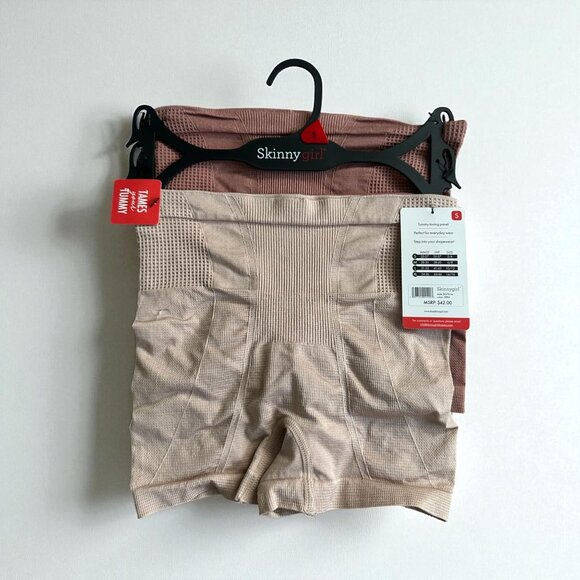 SKINNYGIRL Pack of 2 Seamless Shaping Shorts Size Small NEW NWT - Picture 1 of 7